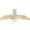 Ekena Millwork Bellingham Rough Sawn Timber Gable Bracket, Douglas Fir, 48"W x 24"H x 4"D x 6"F, 12/12 Pitch GBW048X24X0406BEL00RDF - alternate 2